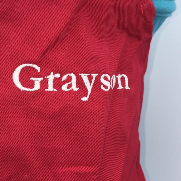 Pottery Barn Kids Christmas Apron Child’s Grayson Kitchen Baking - Picture 2 of 15